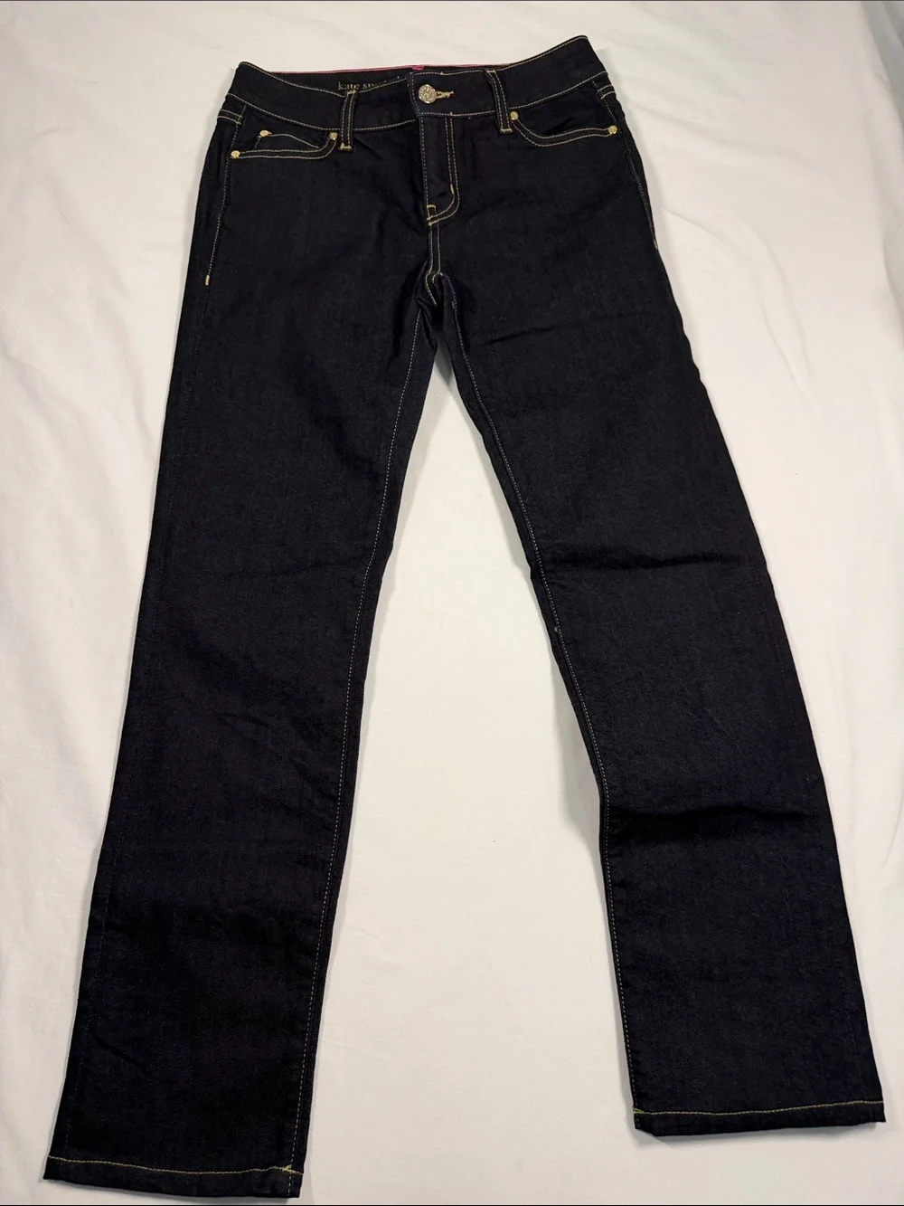 Kate Spade W 26 Perry Street Play Hooky Dark Denim Jean Like New